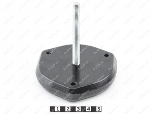 Manija de sujeción triangular (3 lados, M8 tornillo), Código de product 36-00-009, Poliuretano, PU54/M80/negro, Imagen №3