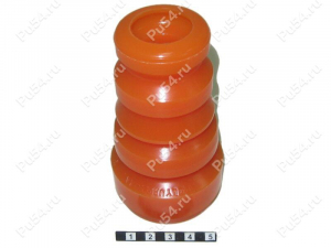 Front shock absorber bump stop, Código de product 1-07-050, Poliuretano, PU54i/K72/темно-оранжевый, Imagen №1