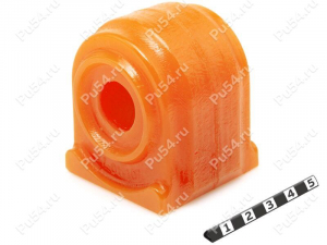 Stabilizer bushing, front suspension, ID=18mm (for 20 mm stabilizer), Código de product 11-01-107, Poliuretano, PU54/M71/naranja, Imagen №1