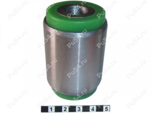 Trailing arm (high and low) silent block, rear suspension, pressed-in (little), Código de product 19-06-101, Poliuretano, Imagen №1