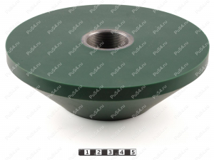 Главный клапан D 220 x М30х1,5х H 70 мм., Código de product 33-01-1454, Poliuretano, PU54i/K80/темно-зеленый, Imagen №3