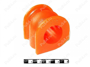 Buje del estabilizador delantera ID=26.5, Código de product 7-01-346, Poliuretano, PU54i/K72/темно-оранжевый, Imagen №1