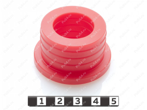 Втулка стабилизатора (24*38), Código de product 31-01-081, Poliuretano, PU54/M92/красный, Imagen №2