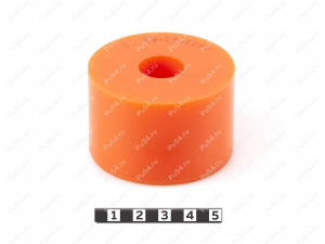 Vibration mount D 60 x d 19 x h 38, Código de product 33-01-1267, Poliuretano, PU54/M72/оранжевый, Imagen №1