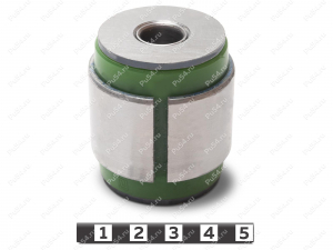 Upper lateral arm silent block, rear suspension (hub, body), Código de product 16-06-1431, Poliuretano, Imagen №1