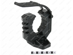 Fijación para una pala (1-3 agujeros, paralelo) 100 piezas, Código de product 33-22-0127-1, Poliuretano, negro, Imagen №1