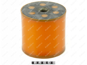 Виброопора D 101 x H 97,5 мм. М20*2,5, Código de product 33-01-1289, Poliuretano, PU54/M72/оранжевый, Imagen №1