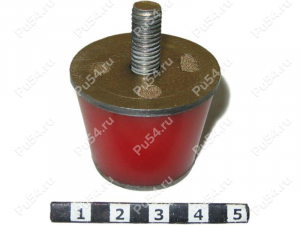 Vibration mount D 40 x H 31-М8, Código de product 33-01-762, Poliuretano, PU54/K65/rojo, Imagen №1
