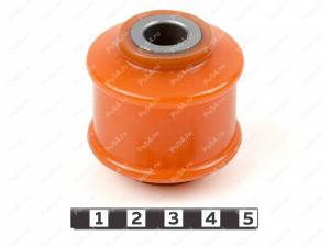 Сайлентблок заднего амортизатора L=43 mm, Código de product 3-03-278, Poliuretano, PU54/M72/оранжевый, Imagen №1