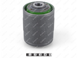 Low control arm silent block, front suspension, pressed-in, Código de product 1-06-4831, Poliuretano, PU54/M80/verde, Imagen №1
