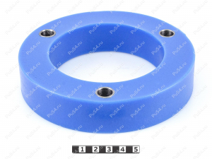 Rear shock absorber strut spacer, 30 mm, Código de product 9-12-1393, Poliuretano, Полипропилен со втулками серый, Imagen №1