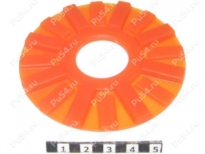 Outer silentblock cap, front suspension, Código de product 2-00-001, Poliuretano, rojo, Imagen №1