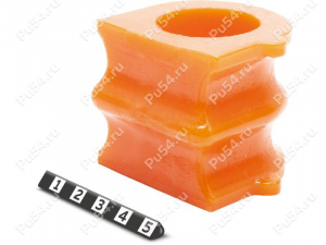 Stabilizer bushing, front suspension, ID = 32.5 mm, Código de product 2-01-108, Poliuretano, PU54i/K72/темно-оранжевый, Imagen №2