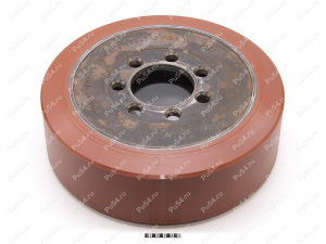Колесо D 343 x d 270 x H 113 мм (восстановление), Código de product 333-01-1129, Poliuretano, PU54Q/E92/коричневый, Imagen №1