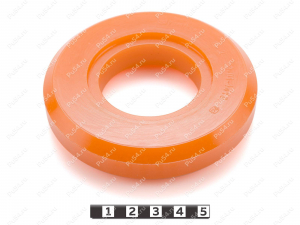 Колесо D 100 х d 48 х h 20, Código de product 33-01-1419, Poliuretano, PU54/M72/оранжевый, Imagen №1