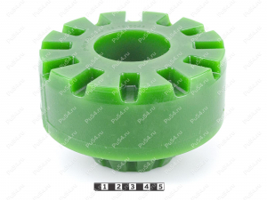 Spring spacer, rear suspension (lift +30 mm), Código de product 25-12-0043, Poliuretano, PW54/K80/светло-зеленый, Imagen №2
