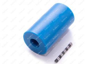 Ролик D50 x d 19.8 x H 90, Código de product 33-01-1680, Poliuretano, PU54/M87/синий, Imagen №3