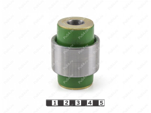 Hub silent block, rear suspension, pressed-in, Código de product 16-06-1301, Poliuretano, PU54/M80/зеленый, Imagen №1
