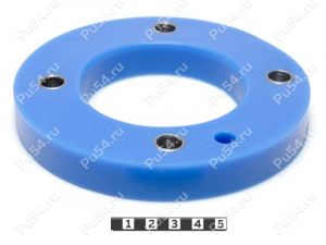 Front shock absorber strut spacer, 20 mm, Código de product 26-12-0082, Poliuretano, Полипропилен со втулками синий, Imagen №1