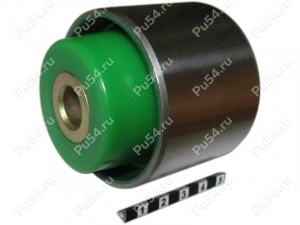 Trailing arm silent block, rear suspension, pressed-in, Código de product 4-06-0241, Poliuretano, Imagen №1