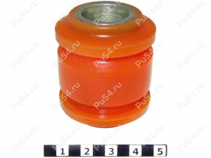 Trailing arm silent block, rear suspension, hub, Código de product 4-06-1004, Poliuretano, Imagen №1