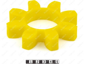 Piñón de acoplamiento elástico 120*60*22 (8 vigas), Código de product 33-01-1152, Poliuretano, PU54/M92/rojo, Imagen №2