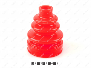 CV-joint inner dust boot, rear suspension, Código de product 2-05-006, Poliuretano, PU54/E72/rojo, Imagen №3