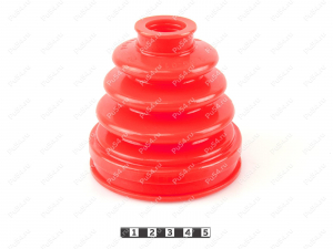 CV-joint dust boot (inner), front suspension, Código de product 2-05-011, Poliuretano, PU54/M71/naranja, Imagen №2