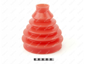CV-joint dust boot (outer), front suspension, Código de product 22-05-005, Poliuretano, PU54/M71/naranja, Imagen №1