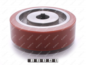 Ролик D124 x D103 x H40мм (восстановление), Código de product 333-01-1160, Poliuretano, PU54Q/E92/коричневый, Imagen №2