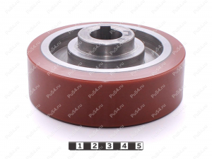 Ролик D124 x D103 x H40мм (восстановление), Código de product 333-01-1160, Poliuretano, PU54Q/E92/коричневый, Imagen №1