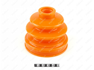 CV-joint dust boot, Código de product 4-05-006, Poliuretano, PU54/M71/naranja, Imagen №1