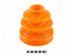 CV-joint dust boot (inner), front suspension, Código de product 3-05-015, Poliuretano, PU54/M71/naranja, Imagen №2