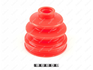 CV-joint dust boot, Código de product 4-05-006, Poliuretano, PU54/M71/naranja, Imagen №2