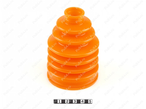 CV-joint dust boot (outer), Código de product 50-05-002, Poliuretano, PU54/M72/оранжевый, Imagen №1