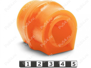 Buje del estabilizador delantera, Código de product 29-01-2490, Poliuretano, PU54/M71/naranja, Imagen №1