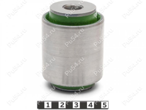 Beam silent block, rear suspension, pressed-in, Código de product 29-06-0351, Poliuretano, PU54/M80/verde, Imagen №1
