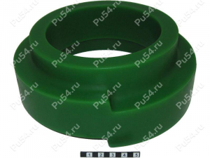 Spring spacer, rear suspension (lift +40 mm), Código de product 11-12-0024, Poliuretano, PW54/K80/светло-зеленый, Imagen №1