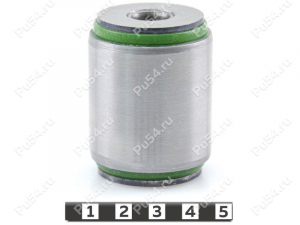 Front lateral arm silent block, rear suspension, hub, pressed-in, Código de product 4-06-6061, Poliuretano, PU54/M80/verde, Imagen №1