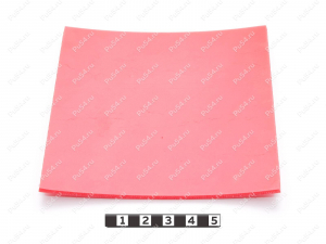 Чистик 3 х 100 х 110, Código de product 33-01-1801, Poliuretano, PU54/M92/красный, Imagen №1