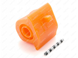 Buje del estabilizador, suspensión delantera (derecho), Código de product 1-01-1276, Poliuretano, PU54i/K72/темно-оранжевый, Imagen №4