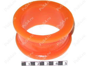 Buje para cremallera de dirección, Código de product 1-12-080, Poliuretano, PU54i/K72/темно-оранжевый, Imagen №1