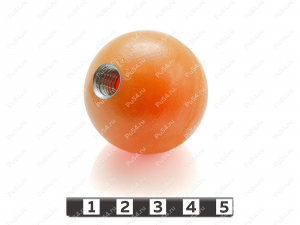 Polyurethan bola, M10 (type 1), Código de product 62-10-040-01, Poliuretano, PU54/K72/темно-оранжевый, Imagen №1