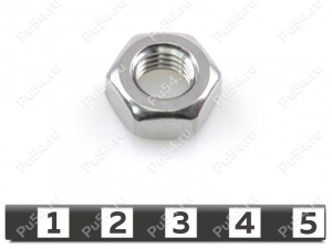 Screw nut М10 DIN 934 stainless steel, Código de product 0-75-027, Poliuretano, Imagen №1