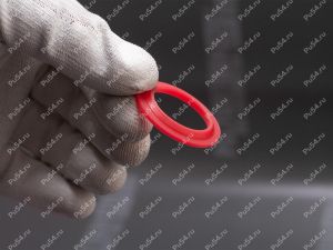 Грязесъемник 1-27 ГОСТ 24811-81 (26х37х2*4), Código de product 70-02-1013, Poliuretano, PU54/M92/красный, Imagen №6