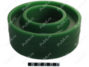 Spring spacer, rear suspension (lift +30 mm), Código de product 1-12-1563, Poliuretano, PW54/K80/светло-зеленый, Imagen №1