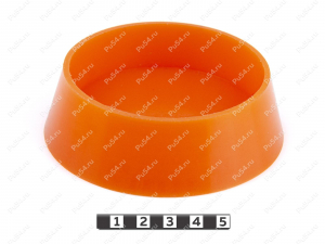 Tapón de manguito 100 D 100 x H 30, Código de product 33-01-1230, Poliuretano, PU54/M72/оранжевый, Imagen №1