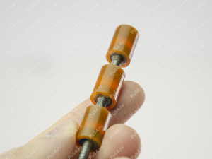 Виброопора D 10.5 x h 25, Código de product 33-01-1297, Poliuretano, PU54/M72/оранжевый, Imagen №3