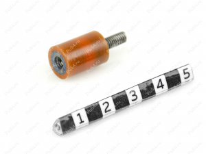 Виброопора D 10.5 x h 25, Código de product 33-01-1297, Poliuretano, PU54/M72/оранжевый, Imagen №1