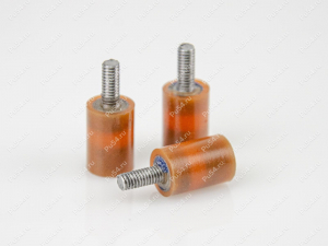 Виброопора D 10.5 x h 25, Código de product 33-01-1297, Poliuretano, PU54/M72/оранжевый, Imagen №2